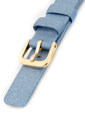 Damen Echt Leder Uhrenarmband blau R1-BB2