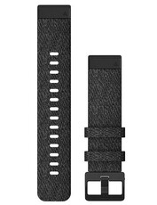 Garmin QuickFit Armband 20mm, Nylon, schwarz, schwarze Schnalle (Fenix 7S/6S/5S)