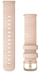 Garmin Quick Release Strap 20mm, Nylon, rosa, goldene Schnalle (Venu, Venu Sq, Venu 2 plus, etc.)