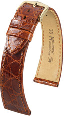 Braunes Lederband Hirsch Genuine L Croco 18920870-1 (Krokodilleder)