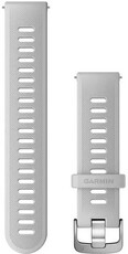 Garmin Quick Release Strap 20mm, Silikon, Whitestone, silberne Schnalle (Venu, Venu Sq, Venu 2 plus, etc.)