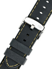 Schwarzes und gelbes Silikonarmband Morellato Carezza M 3844187.897