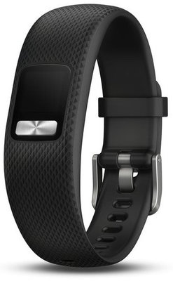 Garmin Vívofit 4 Armband, Silikon, schwarz, silberne Schnalle, L