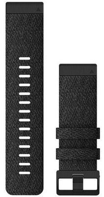 Garmin QuickFit Armband 26mm, Nylon, dunkelgrau, schwarze Schnalle (Fenix 7X/6X/5X, Tactix, etc.)