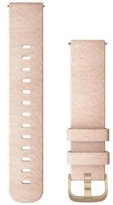 Garmin Quick Release Strap 20mm, Nylon, rosa, goldene Schnalle (Venu, Venu Sq, Venu 2 plus, etc.)