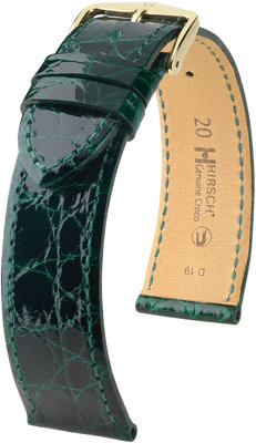 Grünes Lederband Hirsch Genuine Croco L 18920840-1 (Krokodilleder) Hirsch Auswahl