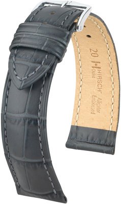 Graues Lederband Hirsch Duke M 01028130-2 (Teletina)