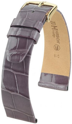 Violettes Lederband Hirsch Prestige M 02307112-1 (Alligatorleder) Hirsch Selection