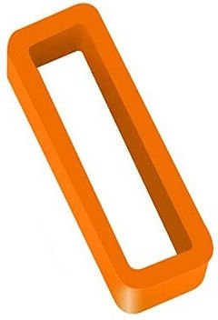 Orangefarbenes Silikonarmband