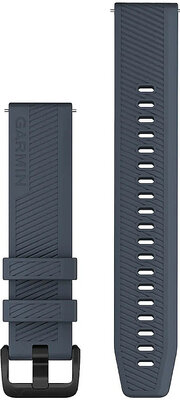 Garmin Quick Release Armband 20mm, Silikon, dunkel, schwarze Schnalle (Venu, Venu Sq, Venu 2 plus, etc.)