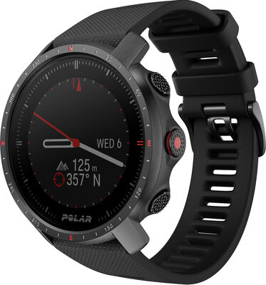 Polar Grit X Pro sporttester, black, vel. M/L