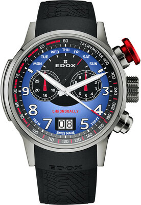 Edox Chronorally Quartz Chronograph 38001 TINR BUDN BMW Limited Edition 2000pcs (+ Ersatzarmband)