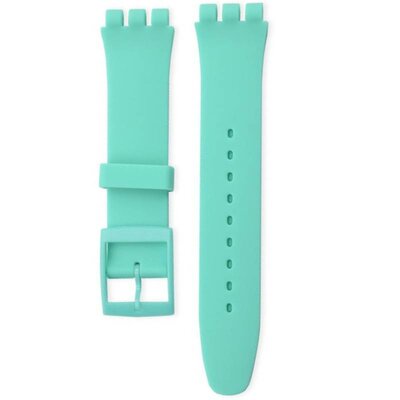 Unisex mint Silikonband für Swatch 19mm