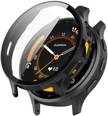 Schutzhülle mit Glass für Garmin Venu 3, Silikon, schwarz