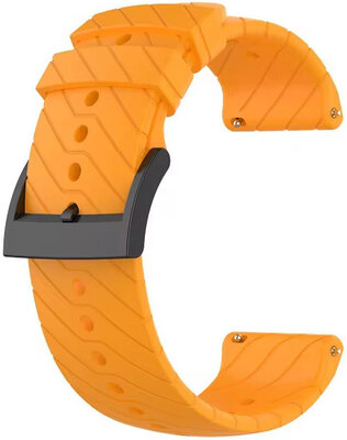 Ricardo Silikonarmband 24mm (für Suunto), orange, Schnellverschluss